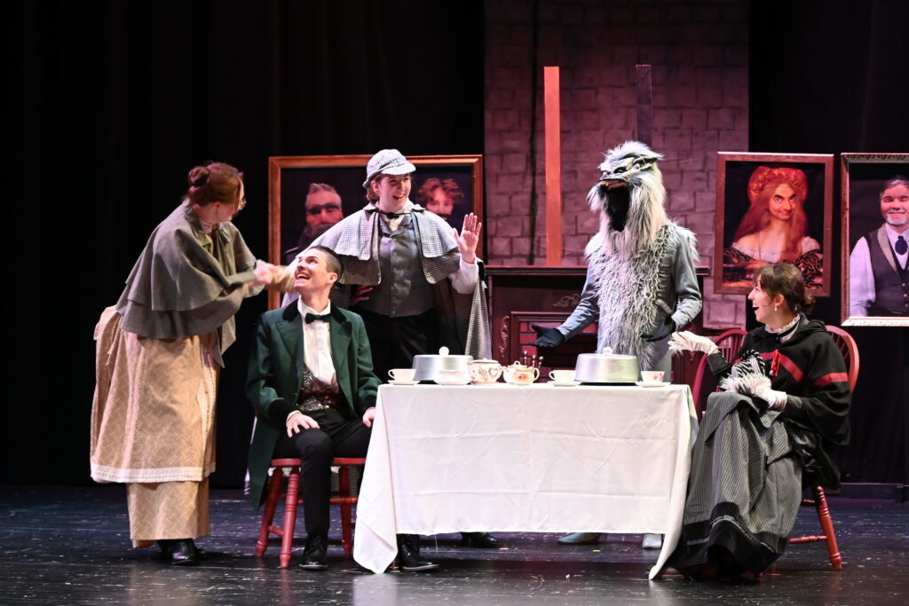Elle Hinds as Jennie Watson, Jacob Brewster as Henry Baskerville, Riley Eckman as Shirley Holmes, Carter Day as The Hound, Natalie Clarys as Dr. Mortimer